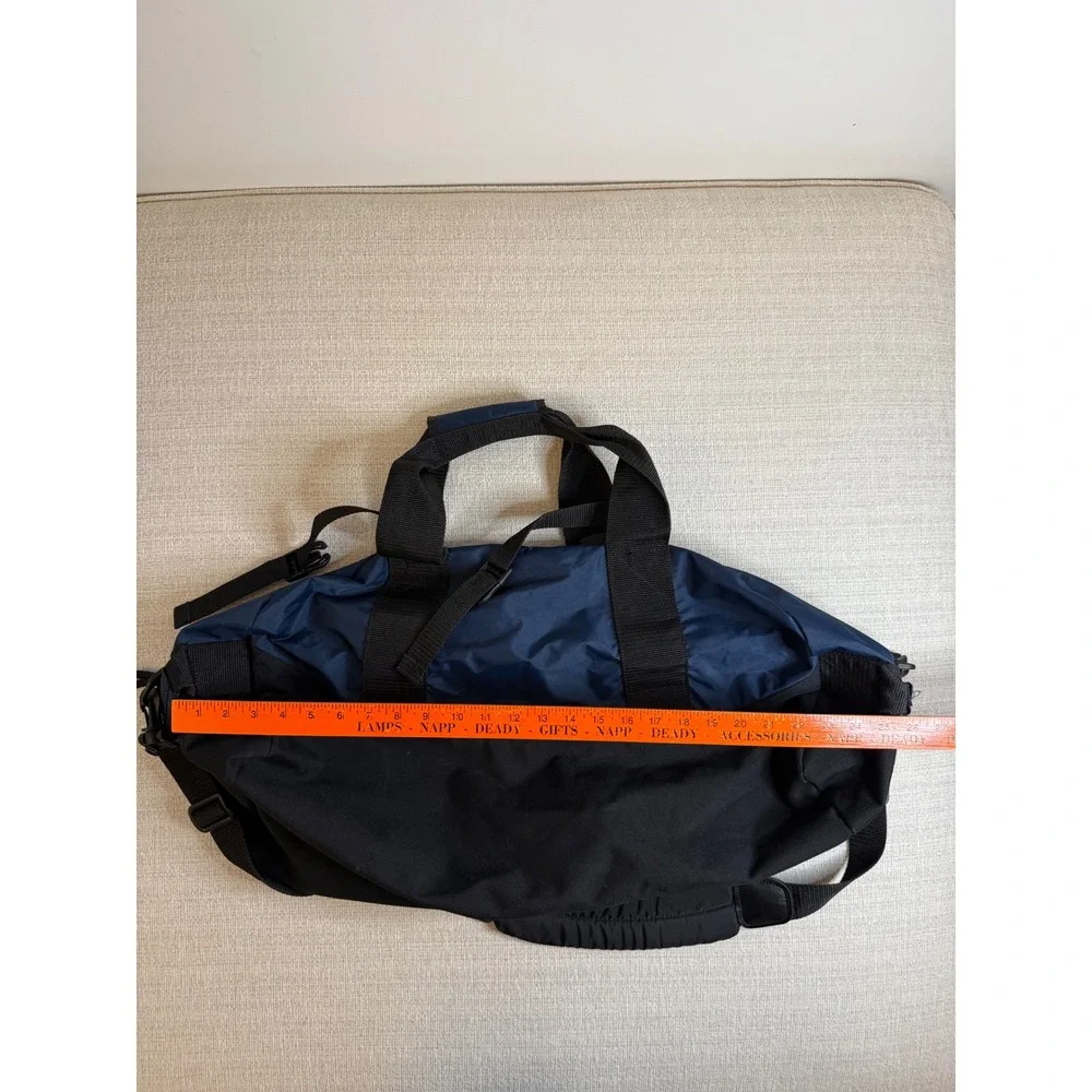 Vintage LL Bean Made in USA Adventure Duffle Bag Large 1990s Navy V273 Travel